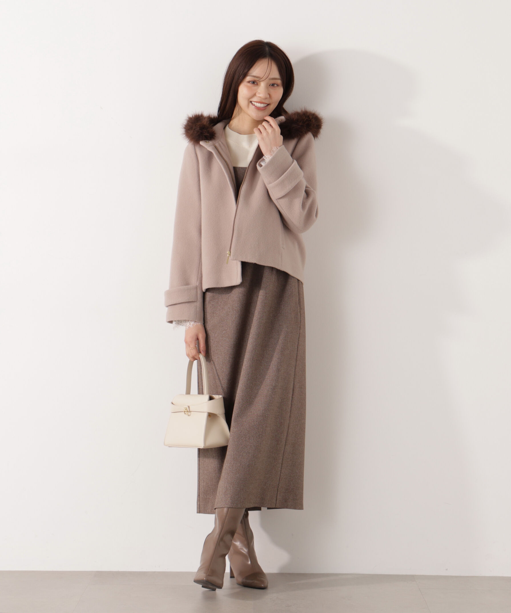 PROPORTION BODY DRESSING「フリルショルダーワンピース 25AW」|ワンピース|