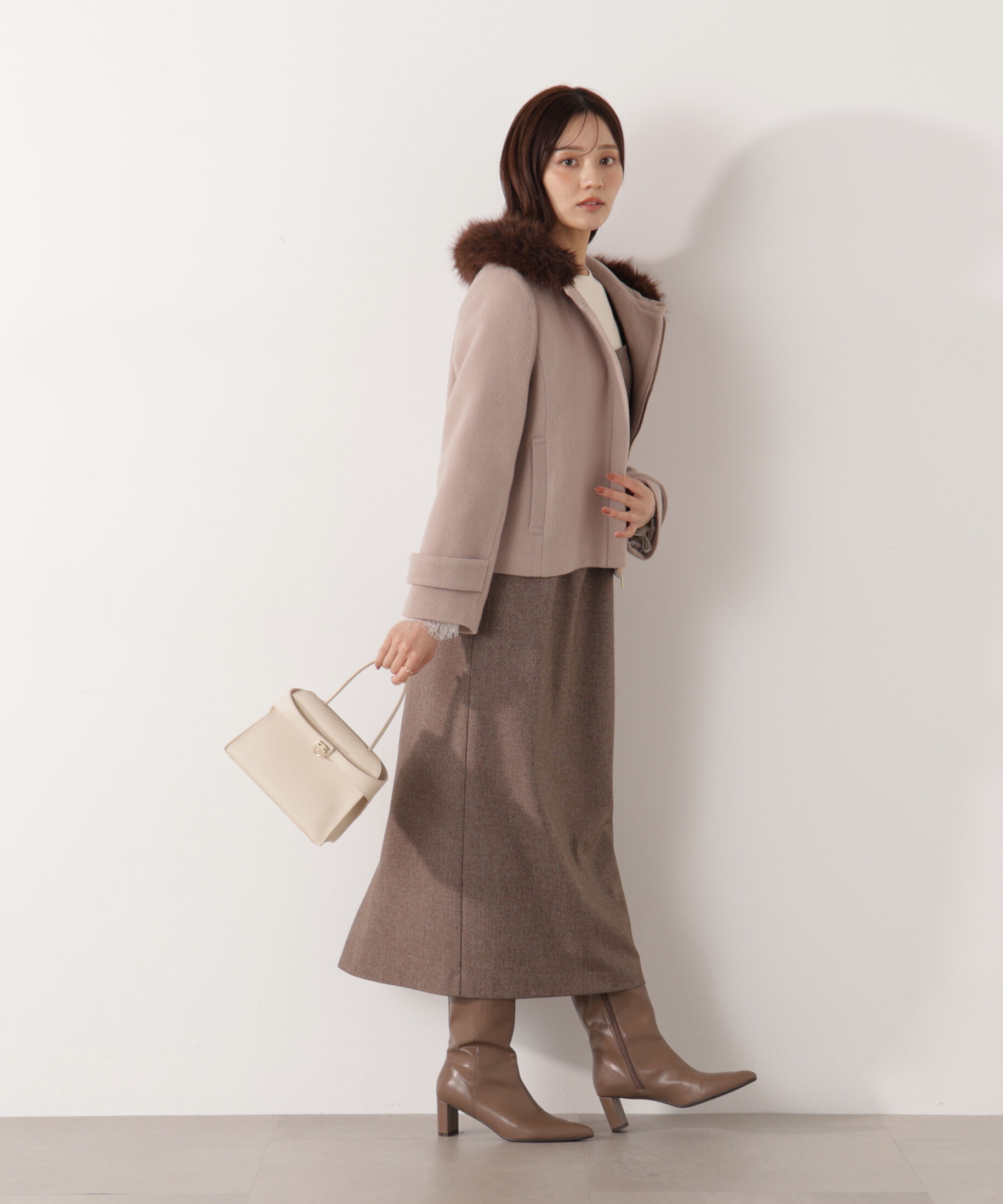 PROPORTION BODY DRESSING「フリルショルダーワンピース 25AW」|ワンピース|
