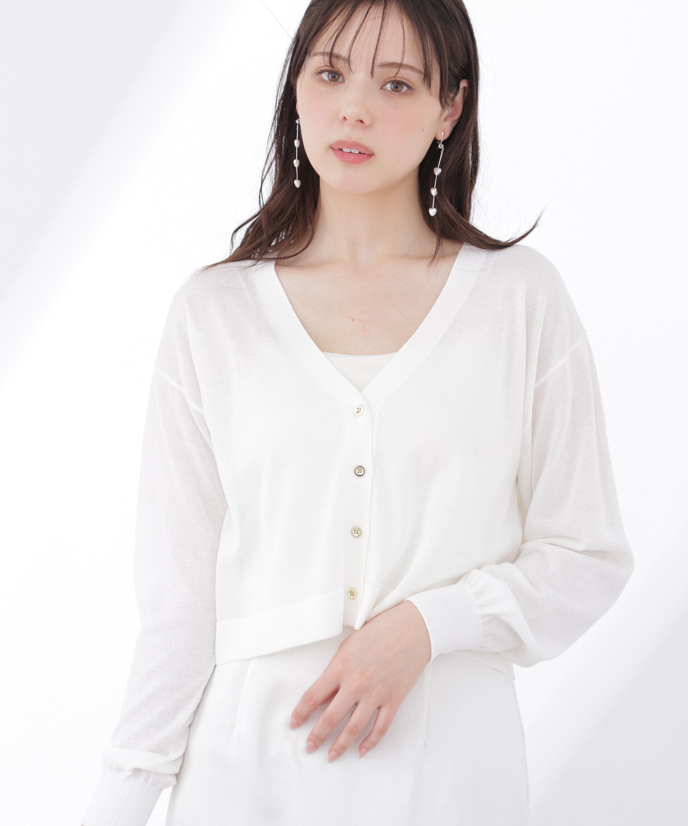 PROPORTION BODY DRESSING「＜UVカット＞シアーカーディガン」|カーディガン|