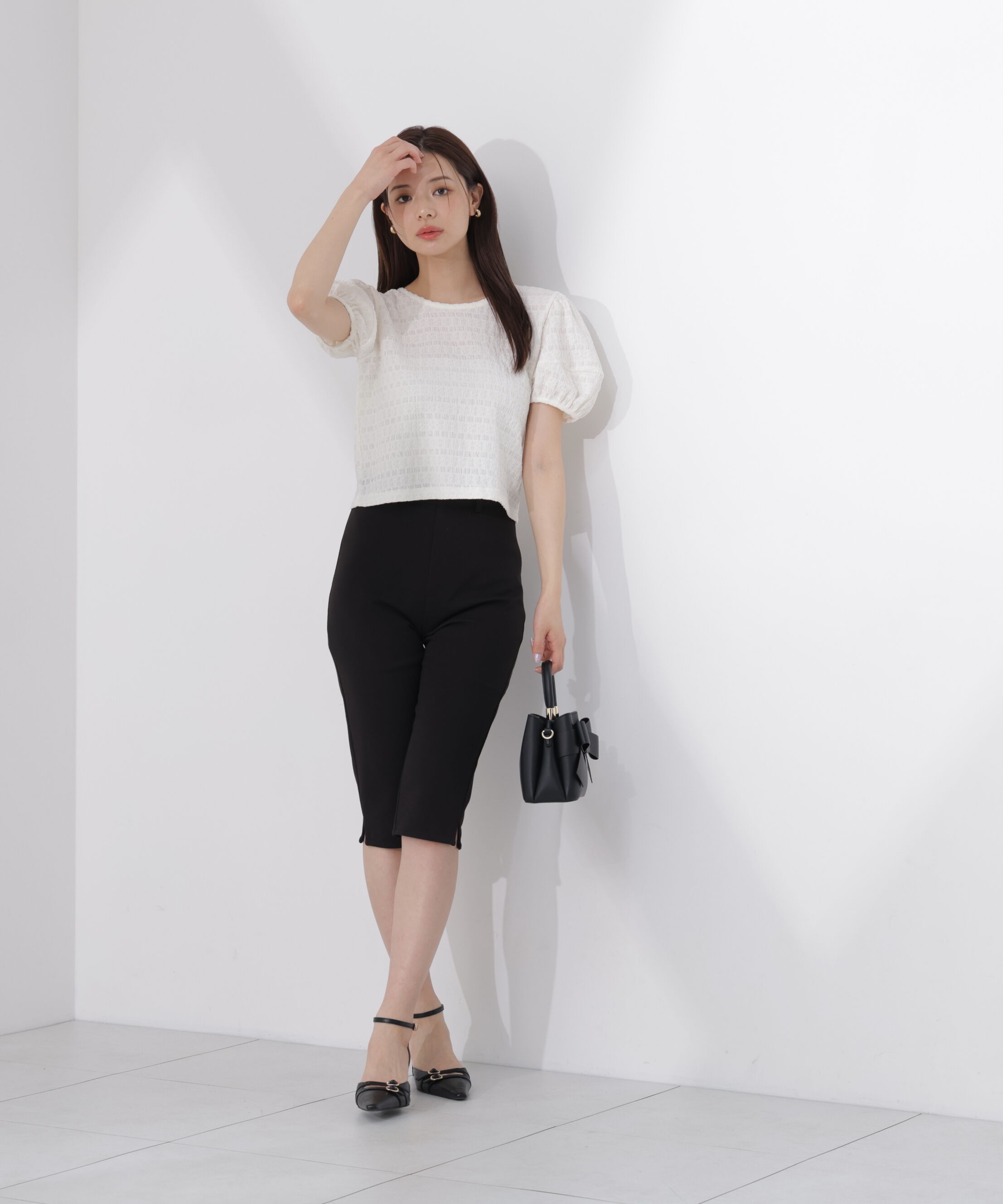 PROPORTION BODY DRESSING「バックオープンパフスリーブトップス26SS」|Tシャツ・カットソー|