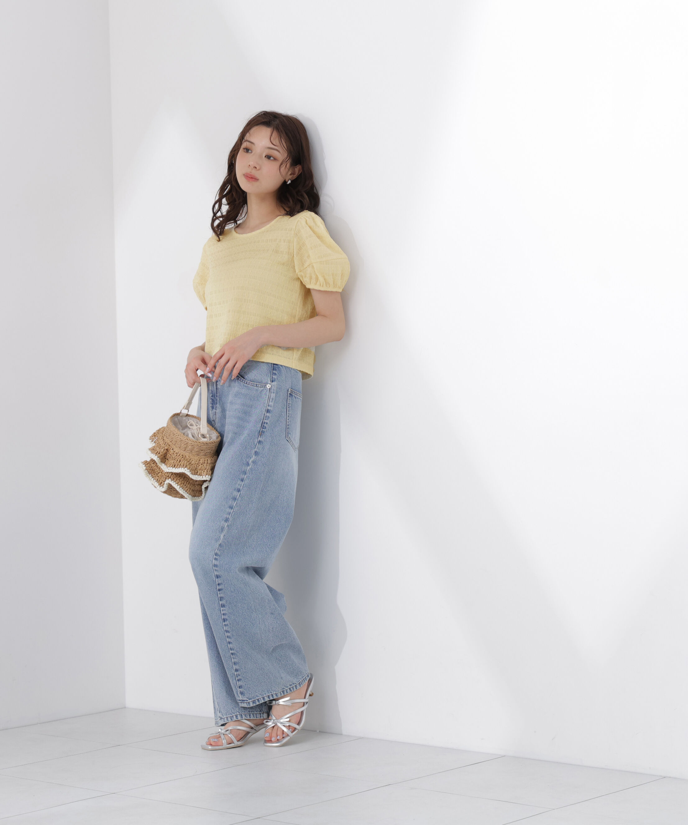 PROPORTION BODY DRESSING「バックオープンパフスリーブトップス26SS」|Tシャツ・カットソー|
