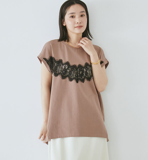 Doux archives「ＶカットレースＴＯＰＳ」|タンクトップ|BROWN