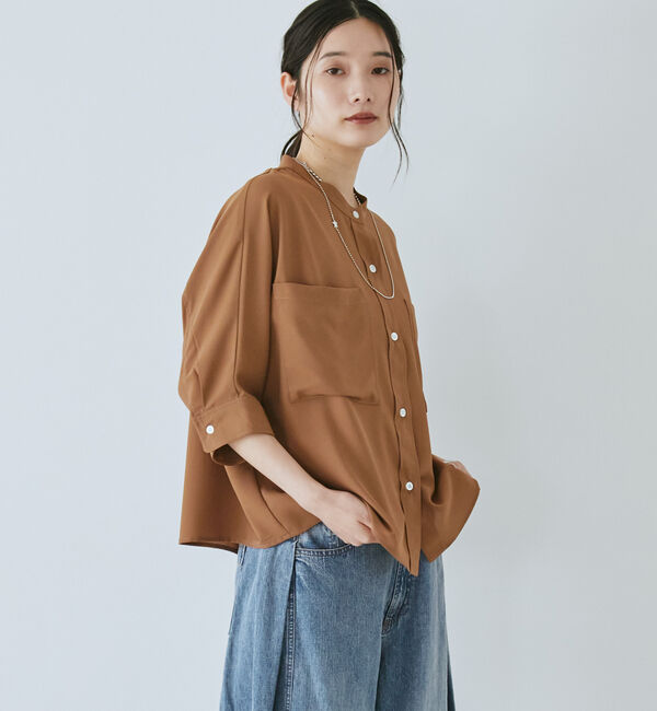 Doux archives「ジョーゼットドルマンシャツ」|シャツ・ブラウス|CAMEL