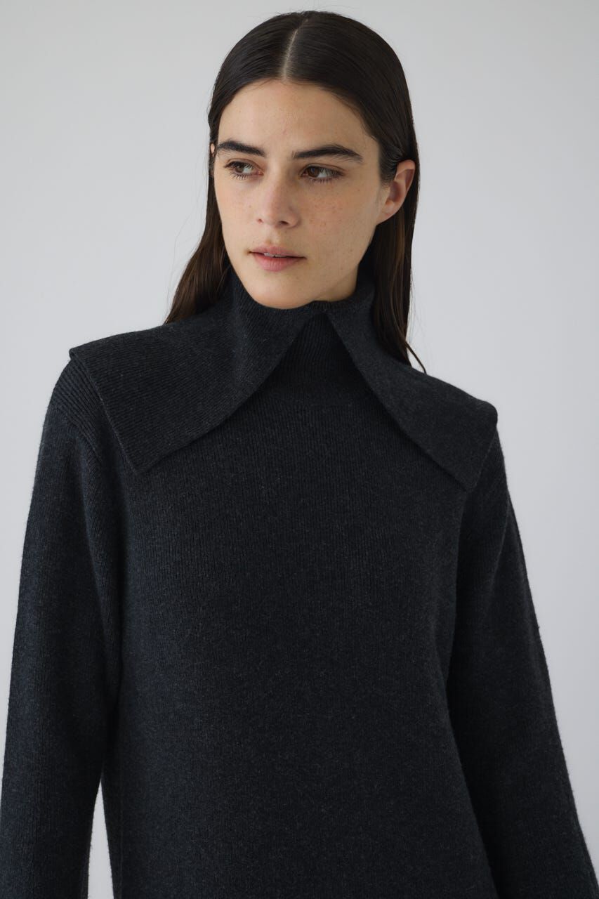 RIM.ARK 「Long high collar knit dress」|ワンピース|