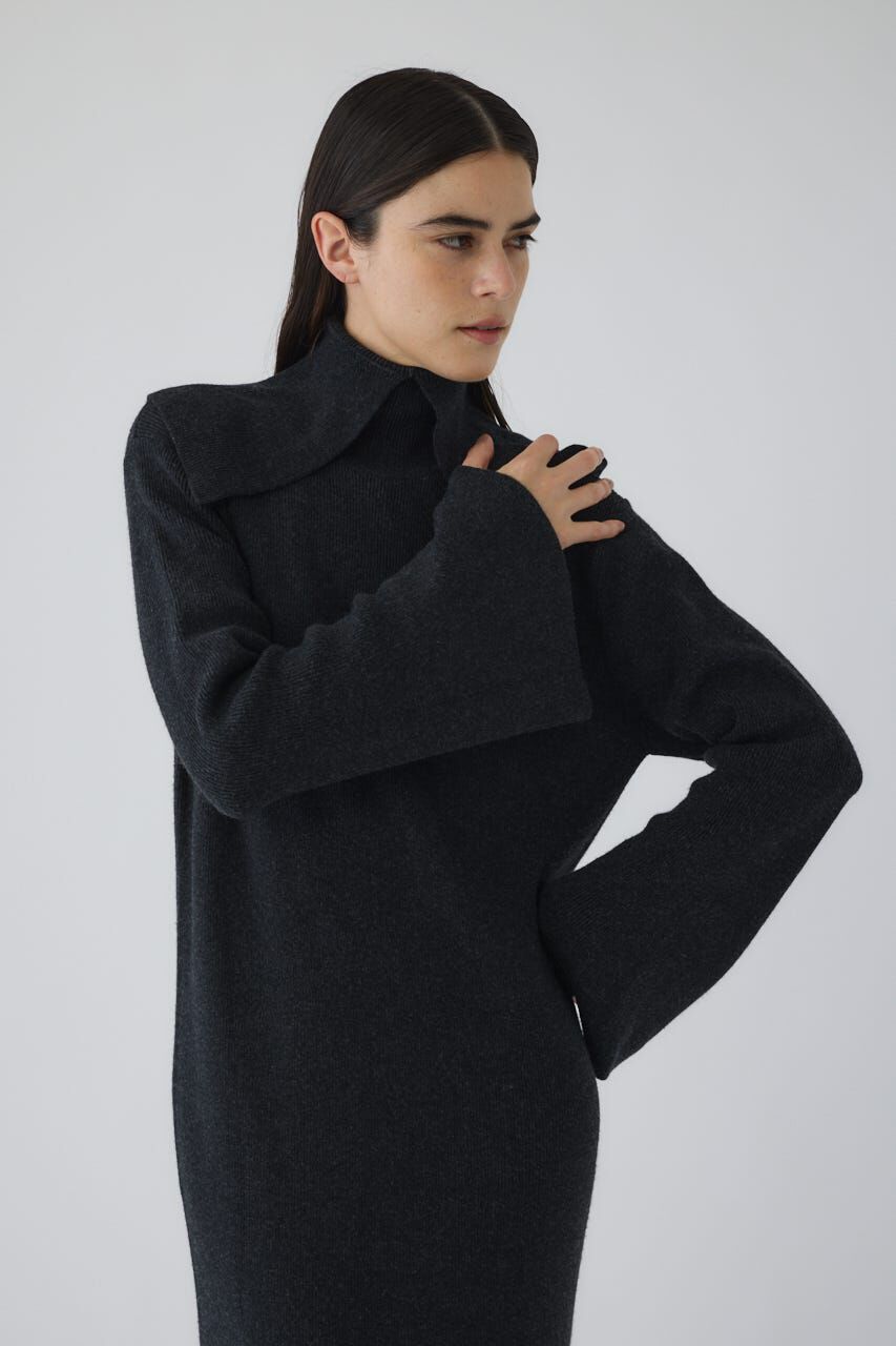 RIM.ARK 「Long high collar knit dress」|ワンピース|