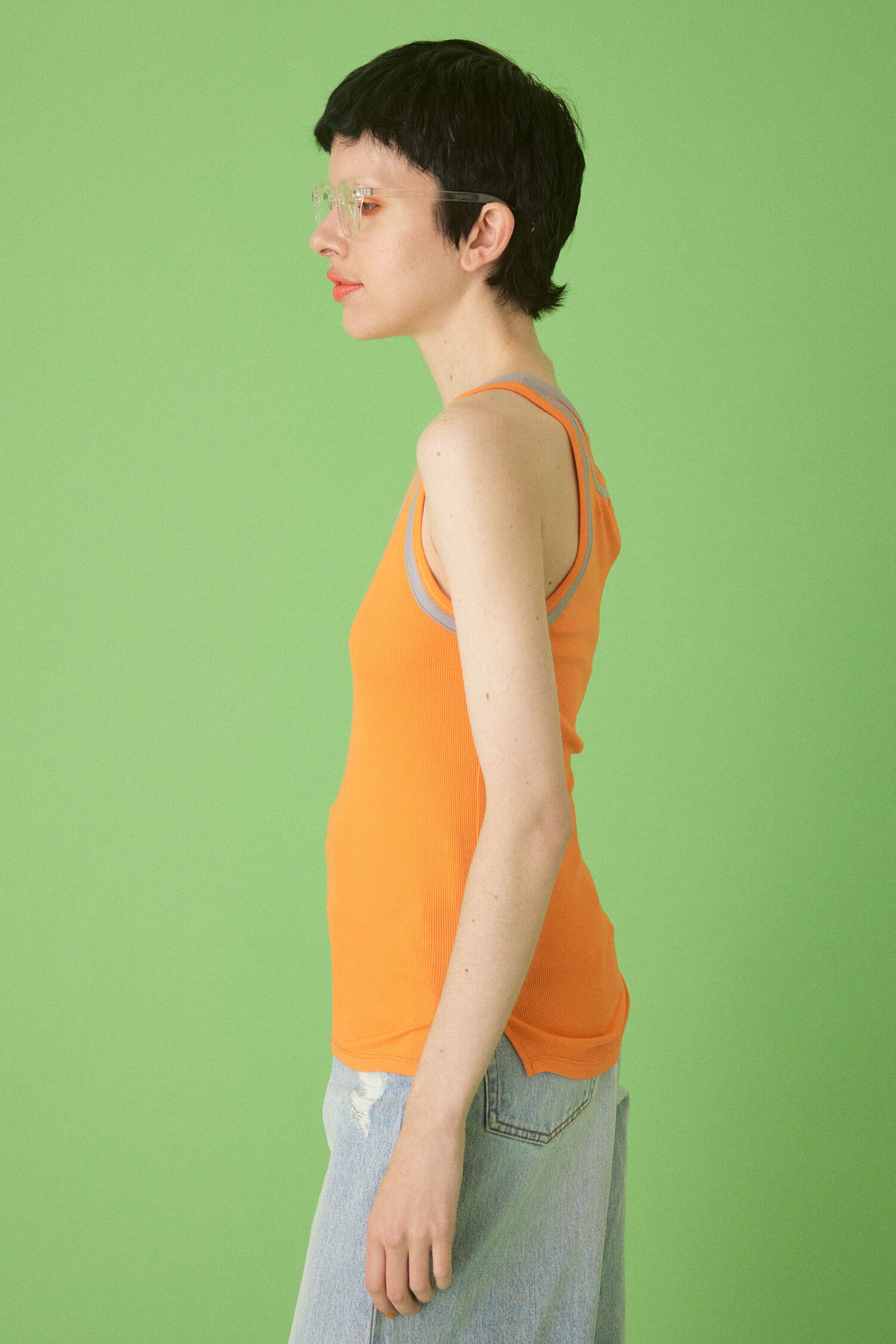 HeRIN.CYE「Round neck tanktop」|タンクトップ|