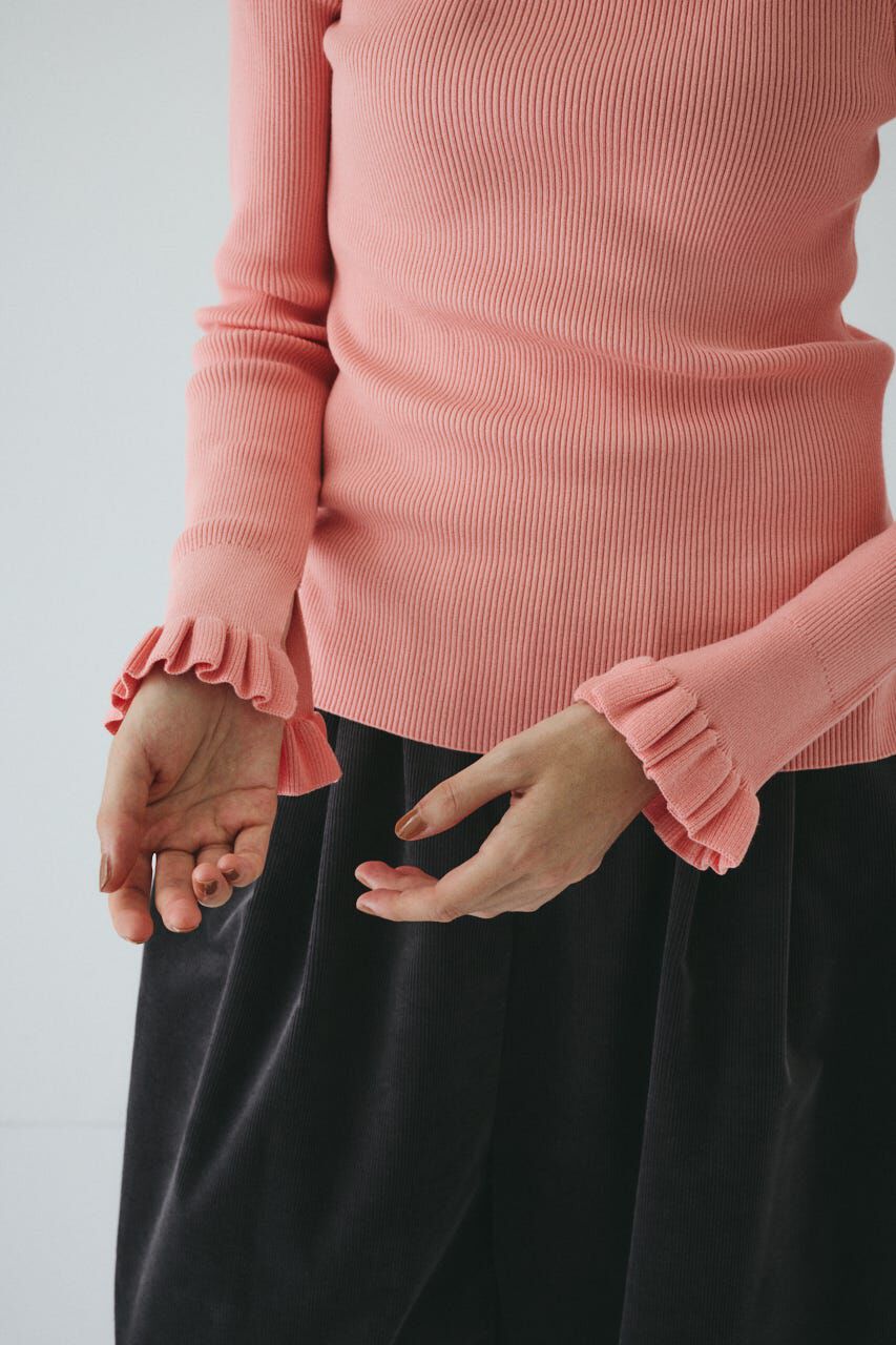 HeRIN.CYE「cuff frill tops」|ニット・セーター|