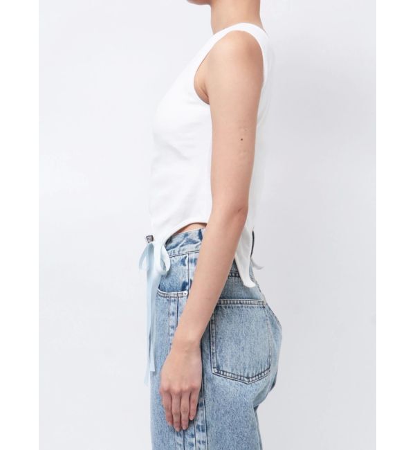 CALNAMUR「CUP IN RIBBON TANK TOP/カップインリボンタンクトップ」|Tシャツ・カットソー|