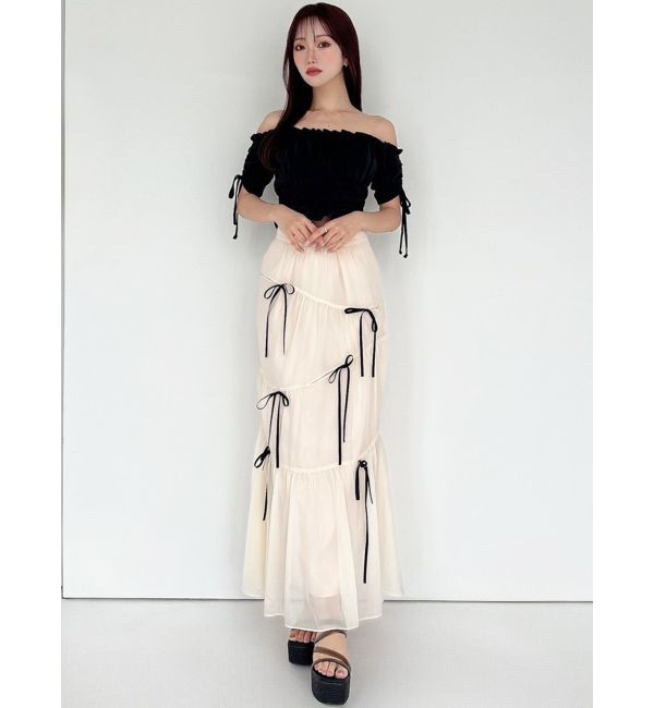 RESEXXY「シャーリングクロップドトップス」|Tシャツ・カットソー|