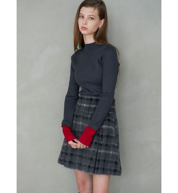 MERCURYDUO「シャギーチェックボックスプリーツミニスカパン」|その他|