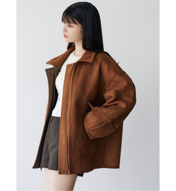 MURUA「リバーシブルミドルコート」|ステンカラーコート|