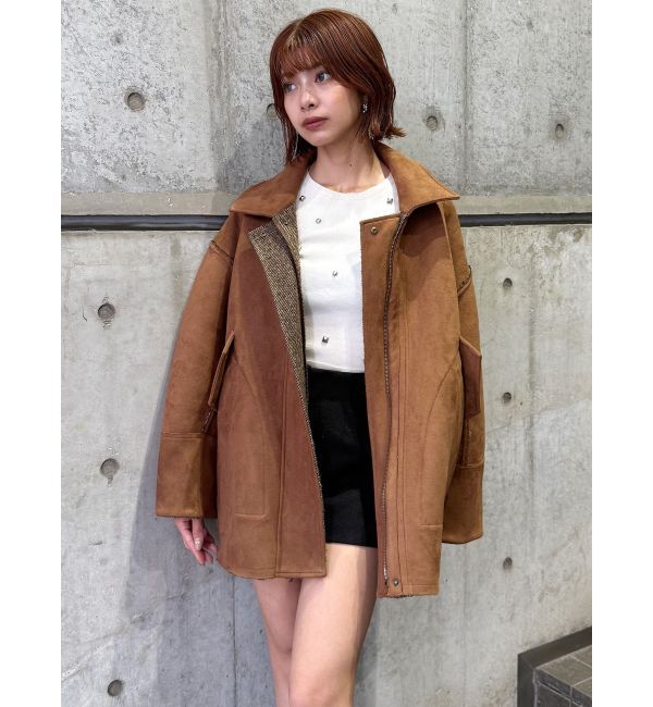 MURUA「リバーシブルミドルコート」|ステンカラーコート|