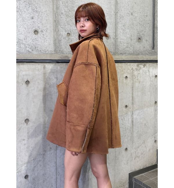 MURUA「リバーシブルミドルコート」|ステンカラーコート|