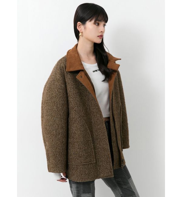 MURUA「リバーシブルミドルコート」|ステンカラーコート|
