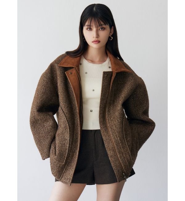 MURUA「リバーシブルミドルコート」|ステンカラーコート|