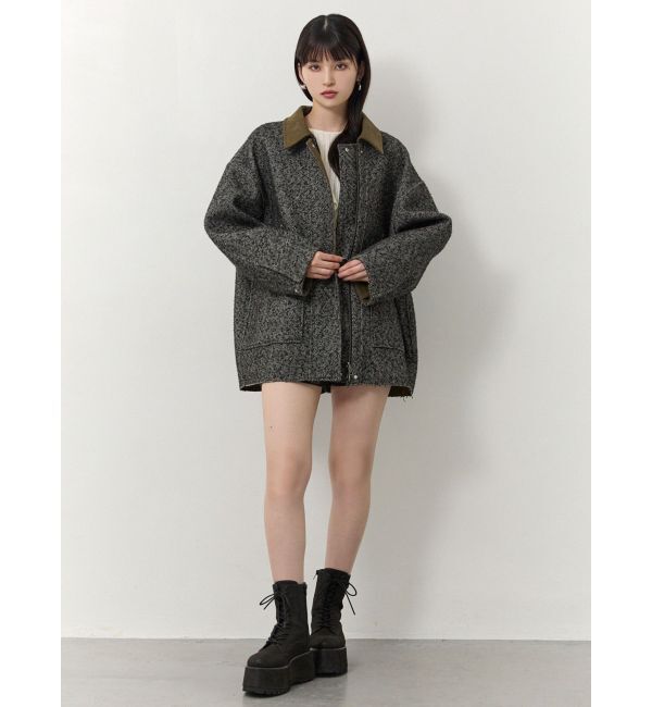 MURUA「リバーシブルミドルコート」|ステンカラーコート|