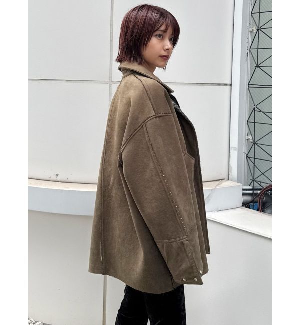 MURUA「リバーシブルミドルコート」|ステンカラーコート|