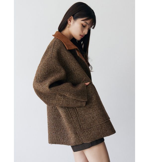 MURUA「リバーシブルミドルコート」|ステンカラーコート|