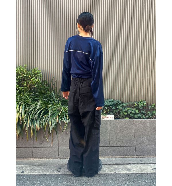 Ungrid「メッシュコンビナンバリングロングスリーブTee」|Tシャツ・カットソー|