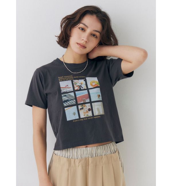 Ungrid「フォトプリントコンパクトTee」|Tシャツ・カットソー|