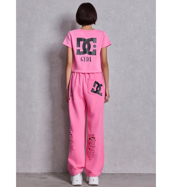 GYDA「GYDA&times;DC ダメージSPARKLE LOGOスウェットパンツ」|その他|