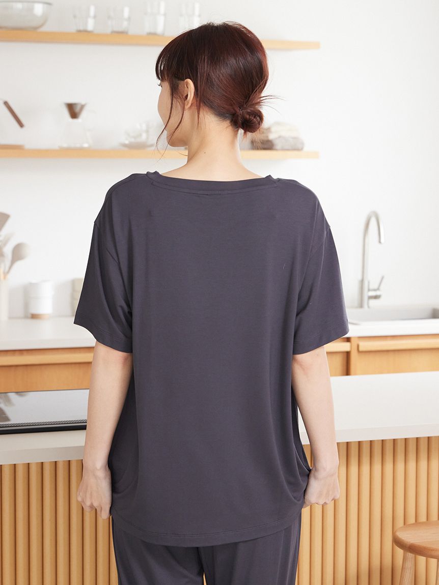 gelato pique「【接触冷感】COOLレーヨンロゴTシャツ」|ルームウェア|