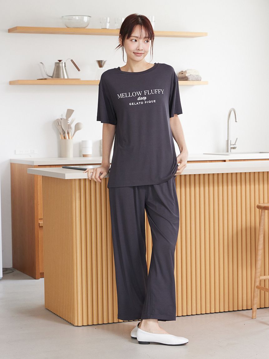 gelato pique「【接触冷感】COOLレーヨンロゴTシャツ」|ルームウェア|