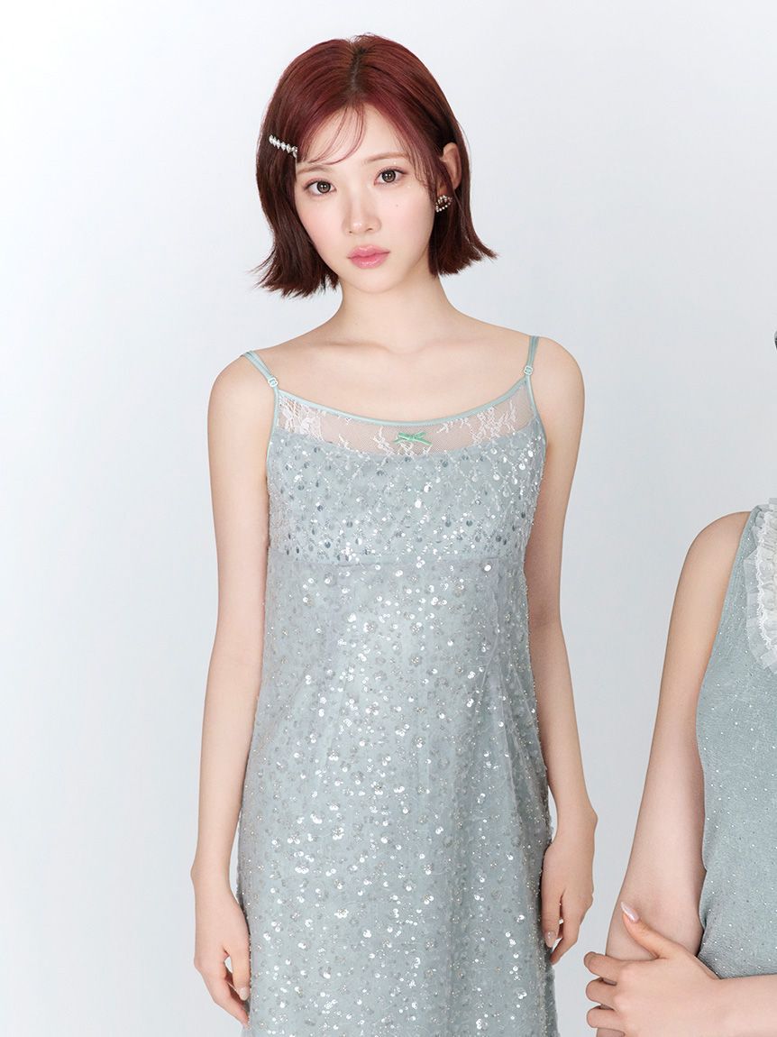 LILY BROWN「[L.B CANDY STOCK]シャイニーワンピース」|ワンピース|