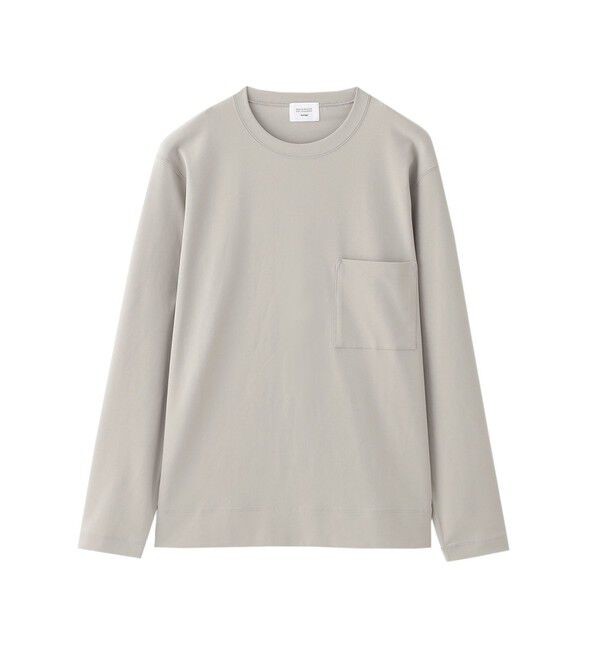 MACKINTOSH PHILOSOPHY「ブリテック クルーネックロンT ドライフラットストレッチクロス」|Tシャツ・カットソー|ライトグレー