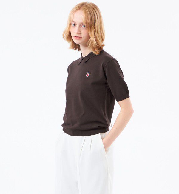 MACKINTOSH PHILOSOPHY「【WEB&一部店舗限定】バッキンガムベア ポロカラーニット」|ニット・セーター|ブラウン