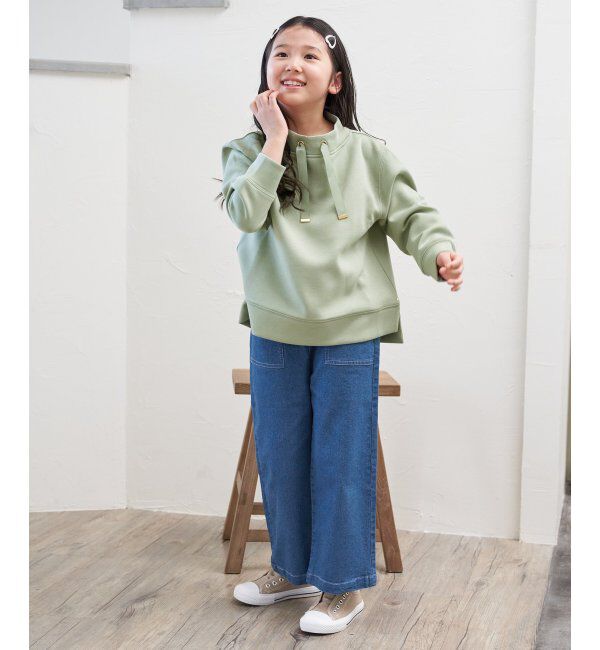 ikka kids「【洗濯機で洗える／親子おそろい】GOKU楽ダンボールスピンドル（120~160cm）」|Tシャツ・カットソー|