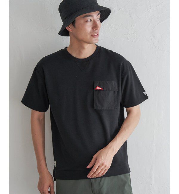 ikka「URBAN NATURE LIFE アーバンネイチャーライフ ワンポイントポケットTシャツ」|Tシャツ・カットソー|ブラック
