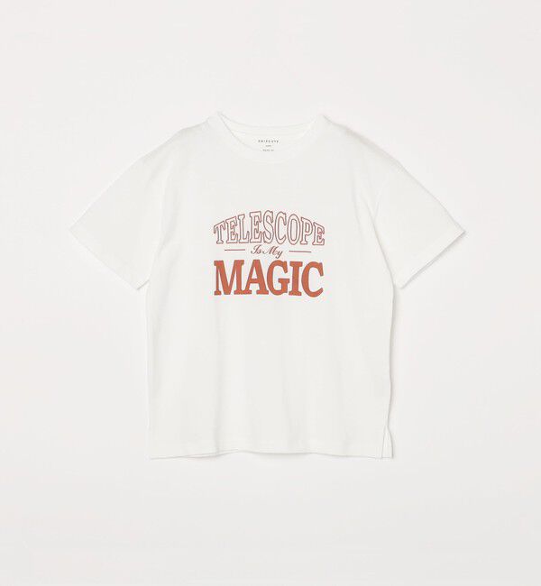 SHIPS any「SHIPS any: プリント &times; 刺繍 ロゴ Tシャツ<KIDS>」|Tシャツ・カットソー|