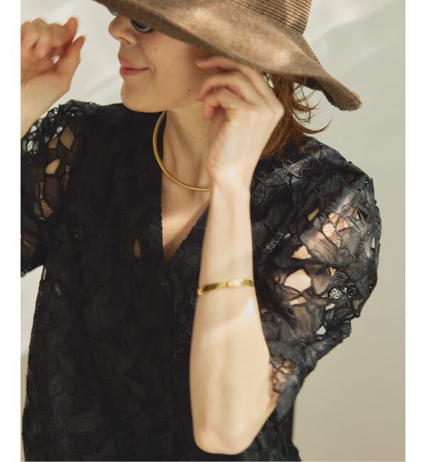 VERMEIL par iena「Cutwork Lace ブラウス」|シャツ・ブラウス|