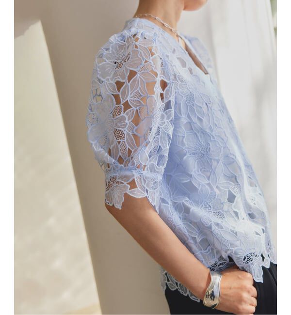 VERMEIL par iena「Cutwork Lace ブラウス」|シャツ・ブラウス|