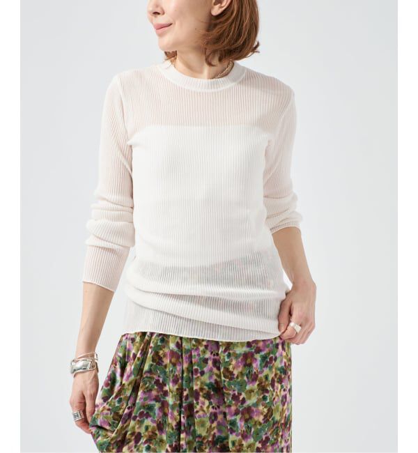 VERMEIL par iena「Raspail ラスパイユ Sheer Tシャツ RB-282」|Tシャツ・カットソー|