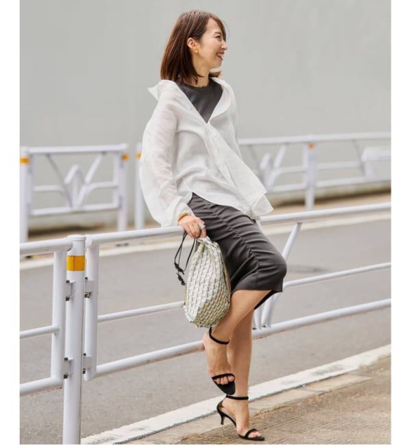 VERMEIL par iena「TICCA ティッカ 別注リネンスクエアビッグシャツ TBFS-543」|シャツ・ブラウス|
