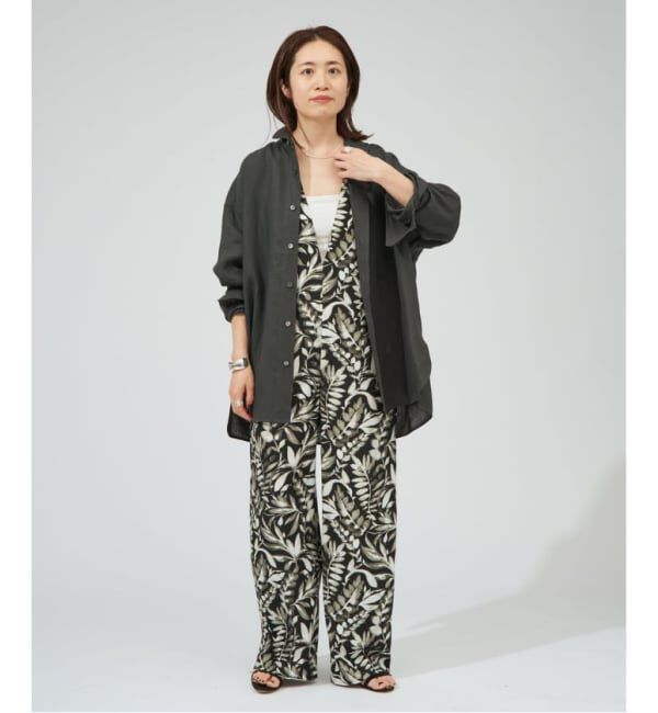 VERMEIL par iena「TICCA ティッカ 別注リネンスクエアビッグシャツ TBFS-543」|シャツ・ブラウス|
