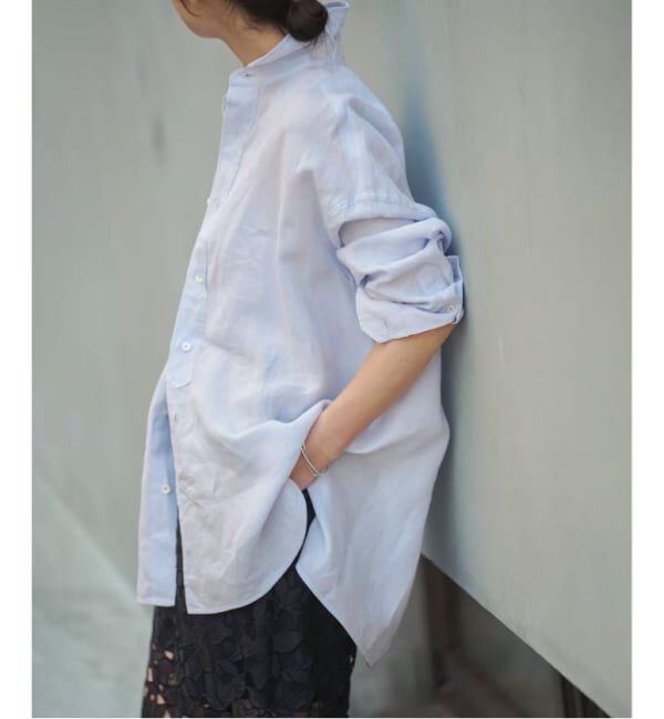 VERMEIL par iena「TICCA ティッカ 別注リネンスクエアビッグシャツ TBFS-543」|シャツ・ブラウス|