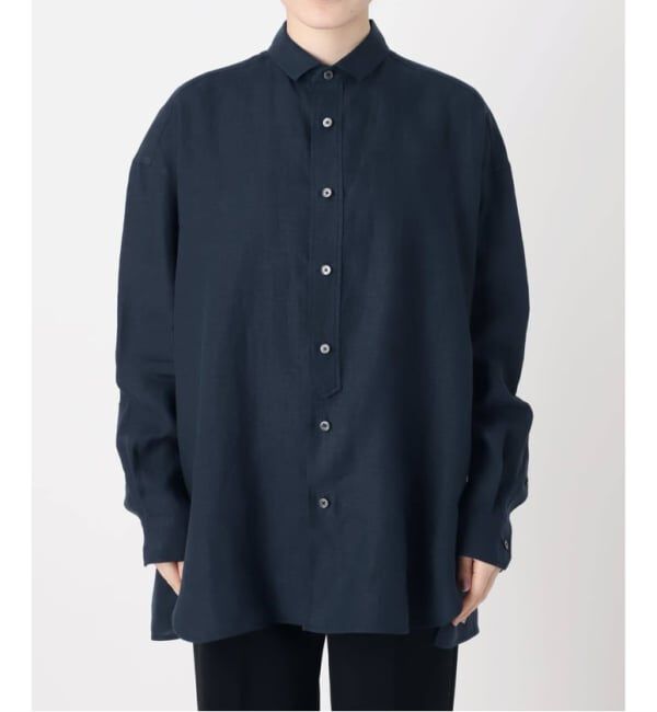 VERMEIL par iena「TICCA ティッカ 別注リネンスクエアビッグシャツ TBFS-543」|シャツ・ブラウス|