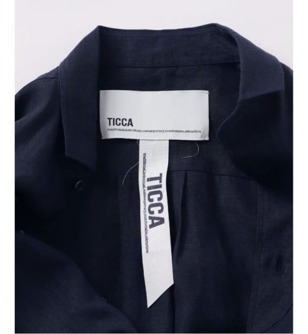 VERMEIL par iena「TICCA ティッカ 別注リネンスクエアビッグシャツ TBFS-543」|シャツ・ブラウス|
