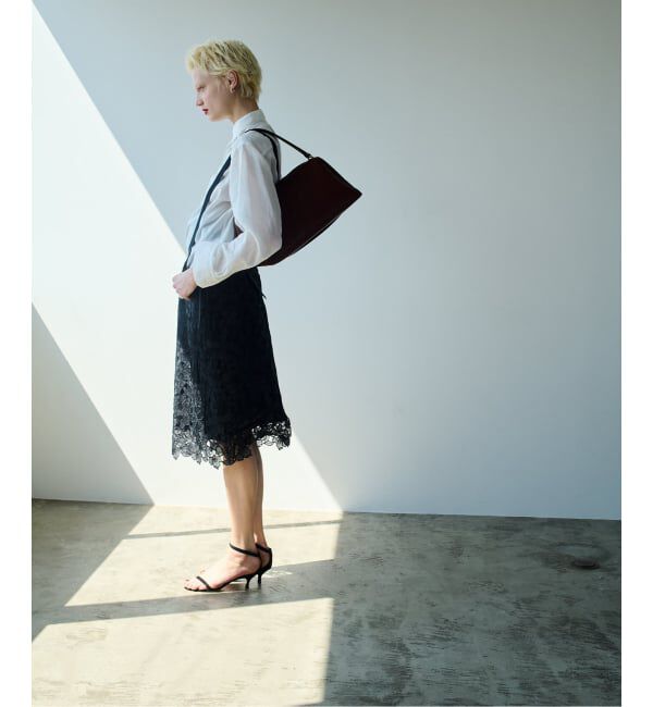 VERMEIL par iena「Cutwork Lace Midi スカート」|スカート|