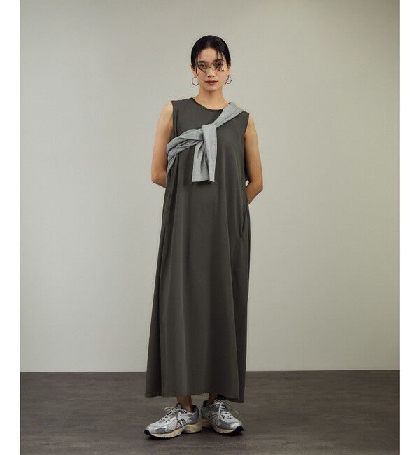 SALON adam et rope'「【WEB限定】サイドフレアリラクシーワンピース［接触冷感・UVカット］」|ワンピース|