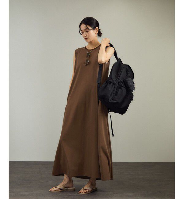 SALON adam et rope'「【WEB限定】サイドフレアリラクシーワンピース［接触冷感・UVカット］」|ワンピース|