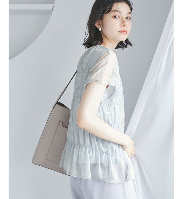 Rope&rsquo;Picnic「楊柳シャーリングシアートップス」|Tシャツ・カットソー|