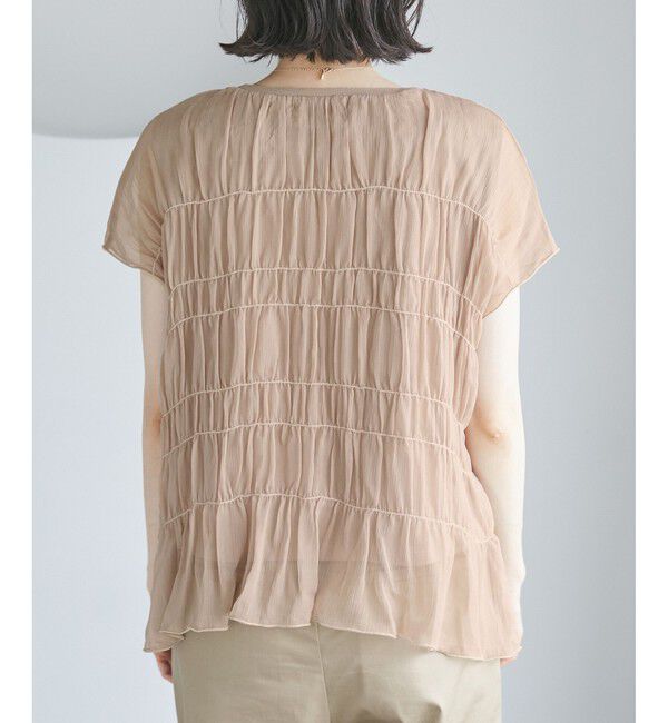 Rope&rsquo;Picnic「楊柳シャーリングシアートップス」|Tシャツ・カットソー|