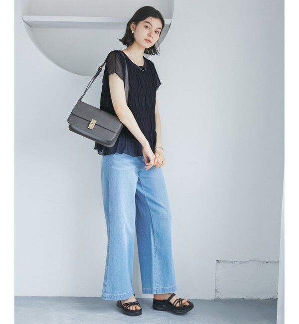 Rope&rsquo;Picnic「楊柳シャーリングシアートップス」|Tシャツ・カットソー|