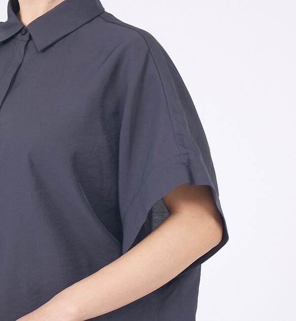 abahouse mavie「【着痩せシルエット】フレンチスリーブシャツ」|シャツ・ブラウス|