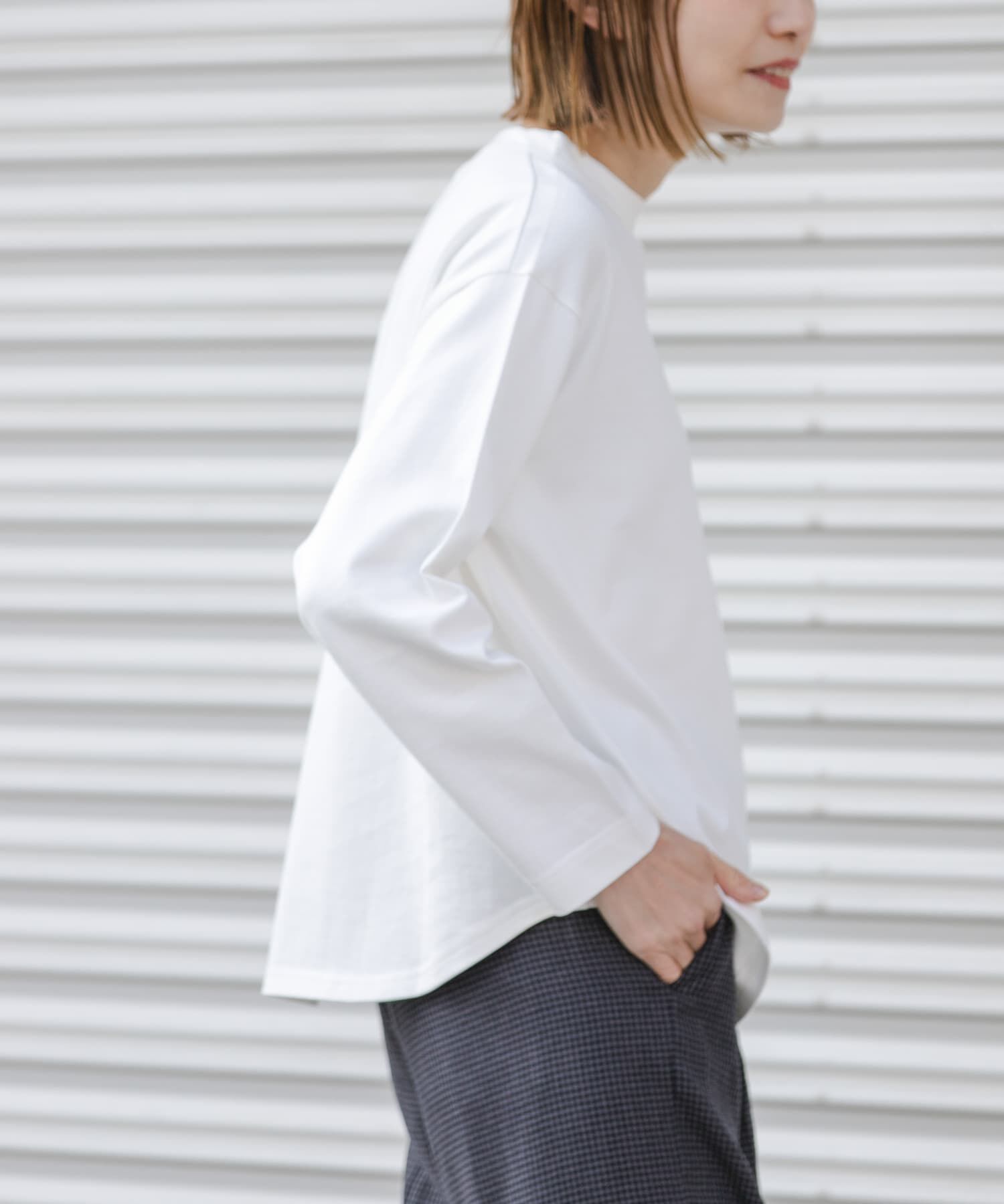 URBAN RESEARCH DOORS「FORK&SPOON　ボトルネックロングスリーブTシャツ」|Tシャツ・カットソー|