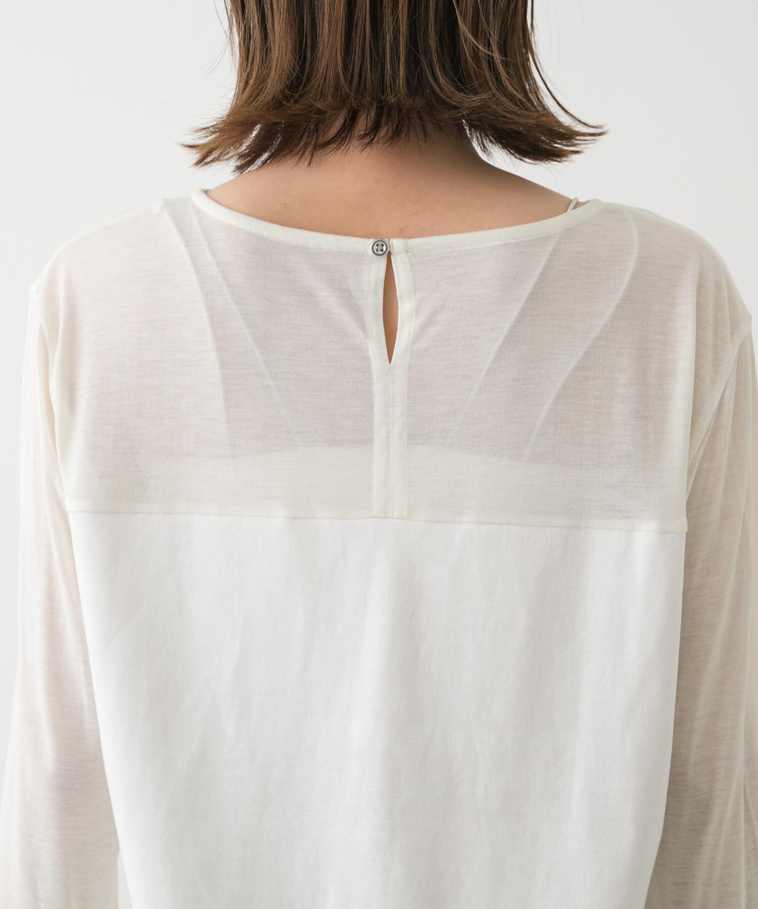 SENSE OF PLACE by URBAN RESEARCH「クルーネックドッキングスリットトップ」|Tシャツ・カットソー|